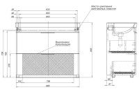 Мебель для ванной комнаты Aquanet Ирис new 100 напольная, 2 ящика
