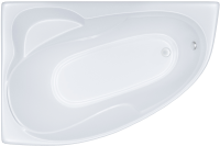 Акриловая ванна Triton Кайли R 150x100 см, угловая, правая, пристенная, белая, асимметричная, с каркасом, с сиденьем