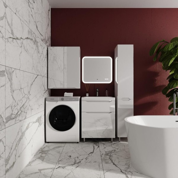 Мебель для ванной комнаты Style Line Марелла 60 напольная, белый глянец