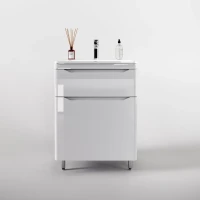 Мебель для ванной комнаты Style Line Марелла 60 напольная, белый глянец