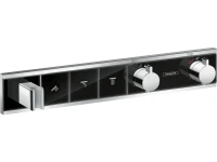 Термостатический смеситель встраиваемый Hansgrohe RainSelect 15356600 С ВНУТРЕННЕЙ ЧАСТЬЮ, шлифованный черный хром