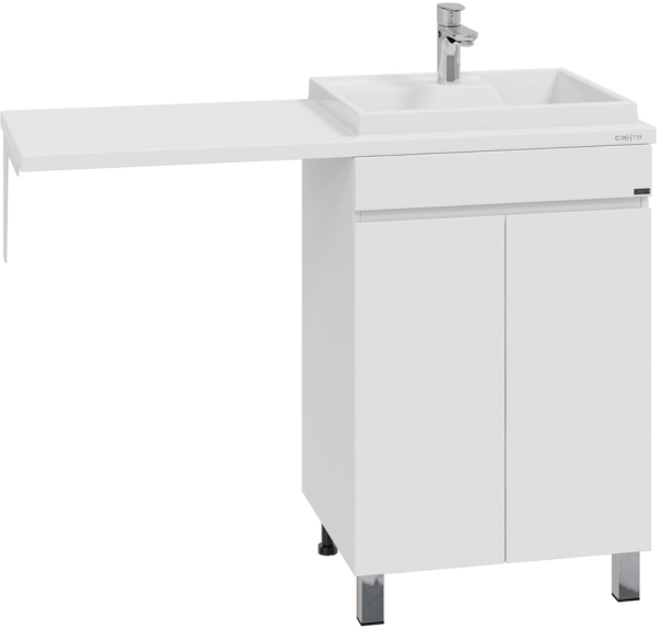Тумба под раковину СаНта Марс 48 напольная, с дверками, для стиральной машины