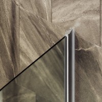 Шторка на ванну Maybahglass MGV-793-5 80x140, профиль матовый хром, стекло сатин