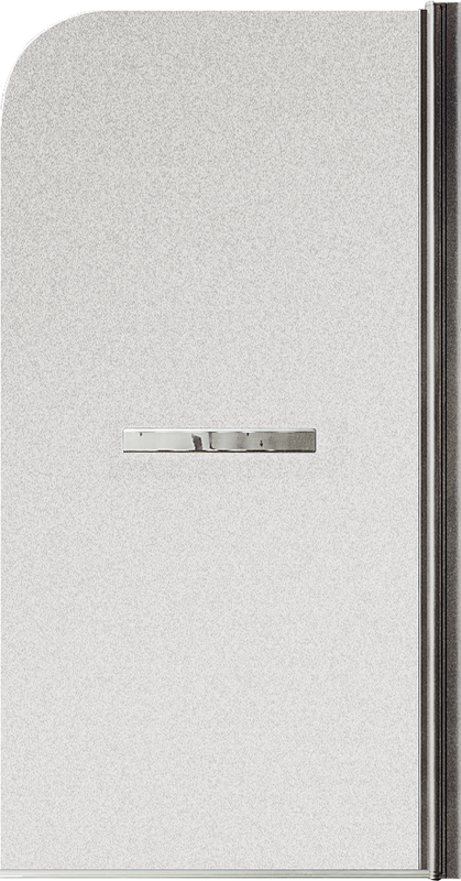 Шторка на ванну Maybahglass MGV-793-5 80x140, профиль матовый хром, стекло сатин