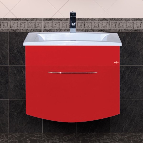 Тумба под раковину Misty Корсика 70 алый мак