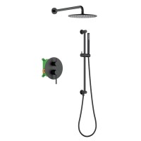 Душевой комплект Timo Saona SX-2309/03SM С ВНУТРЕННЕЙ ЧАСТЬЮ, черный
