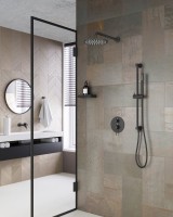 Душевой комплект Timo Saona SX-2309/03SM С ВНУТРЕННЕЙ ЧАСТЬЮ, черный