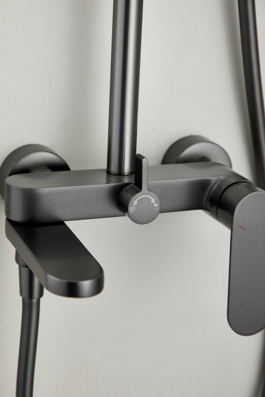 Душевая стойка BELZ B713 B24713-3 оружейная сталь