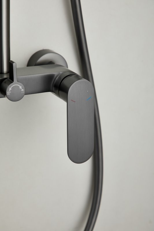 Душевая стойка BELZ B713 B24713-3 оружейная сталь