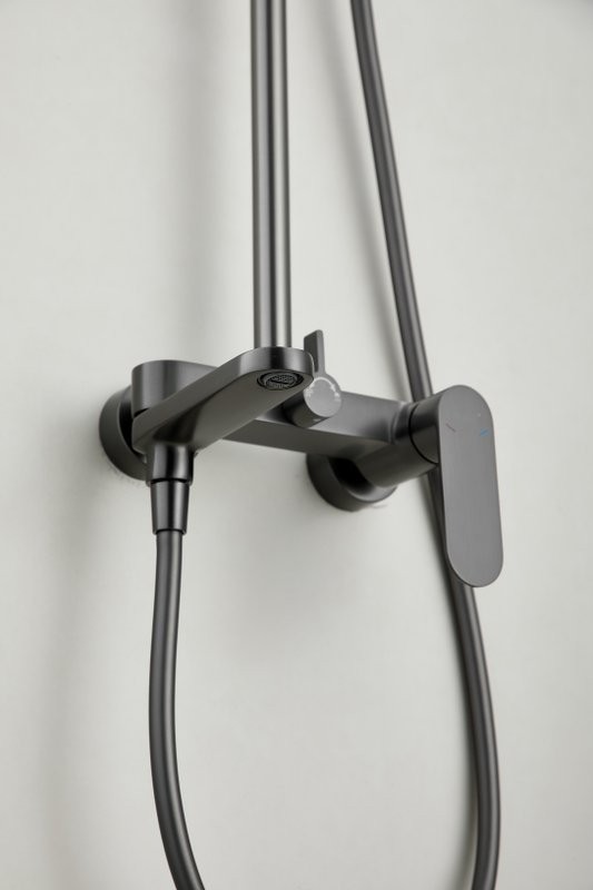 Душевая стойка BELZ B713 B24713-3 оружейная сталь