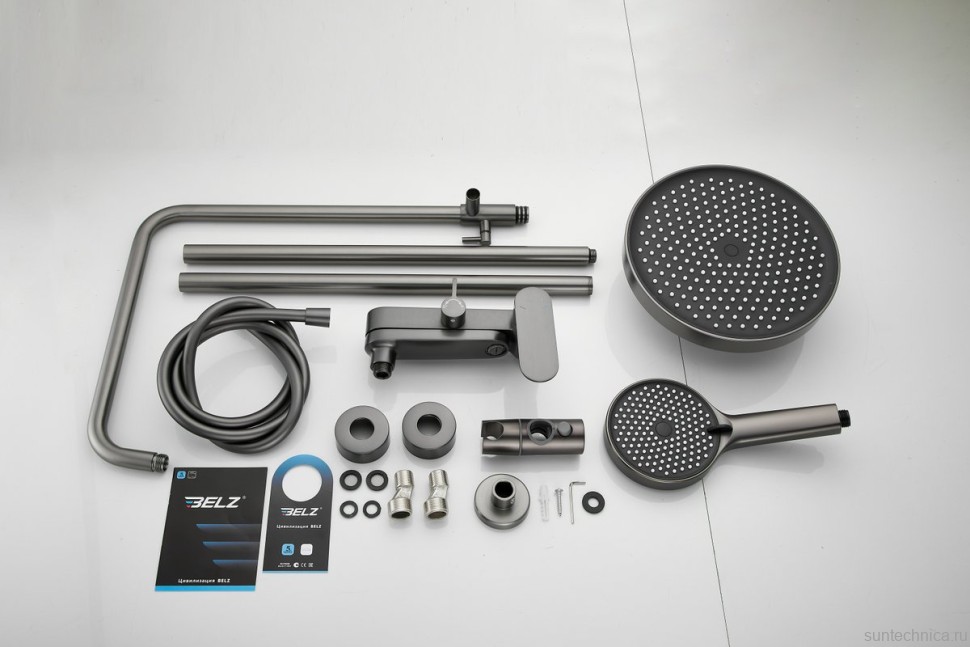 Душевая стойка BELZ B713 B24713-3 оружейная сталь