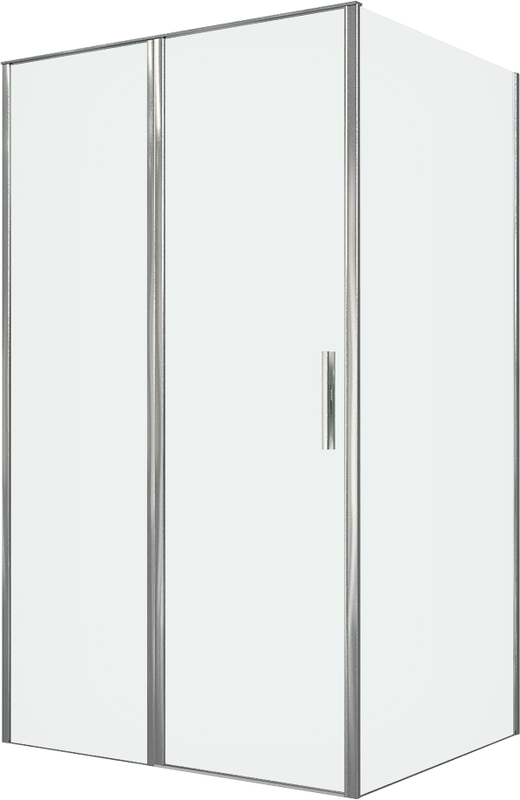 Душевой уголок Allen Brau Priority 120x100, профиль хром, стекло прозрачное