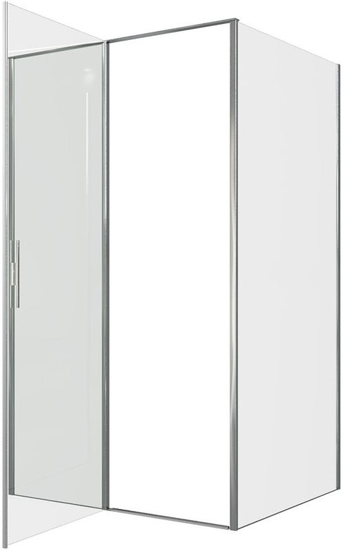 Душевой уголок Allen Brau Priority 120x100, профиль хром, стекло прозрачное
