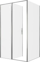 Душевой уголок Allen Brau Priority 120x100, профиль хром, стекло прозрачное