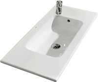 Тумба с раковиной AQUATON Анси 60 подвесная, шоколад