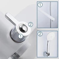 Смеситель с длинным изливом для ванны Frap H45 F2245 белый, хром