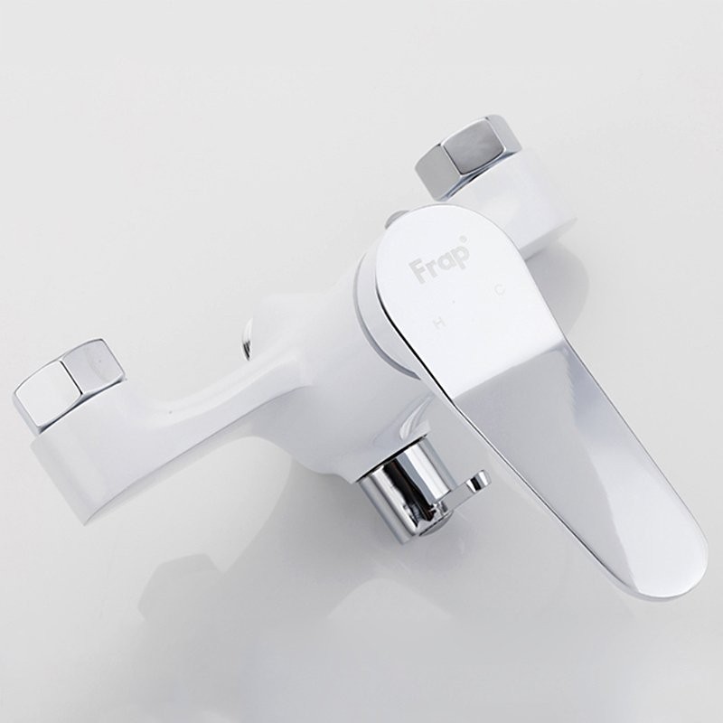 Смеситель с длинным изливом для ванны Frap H45 F2245 белый, хром