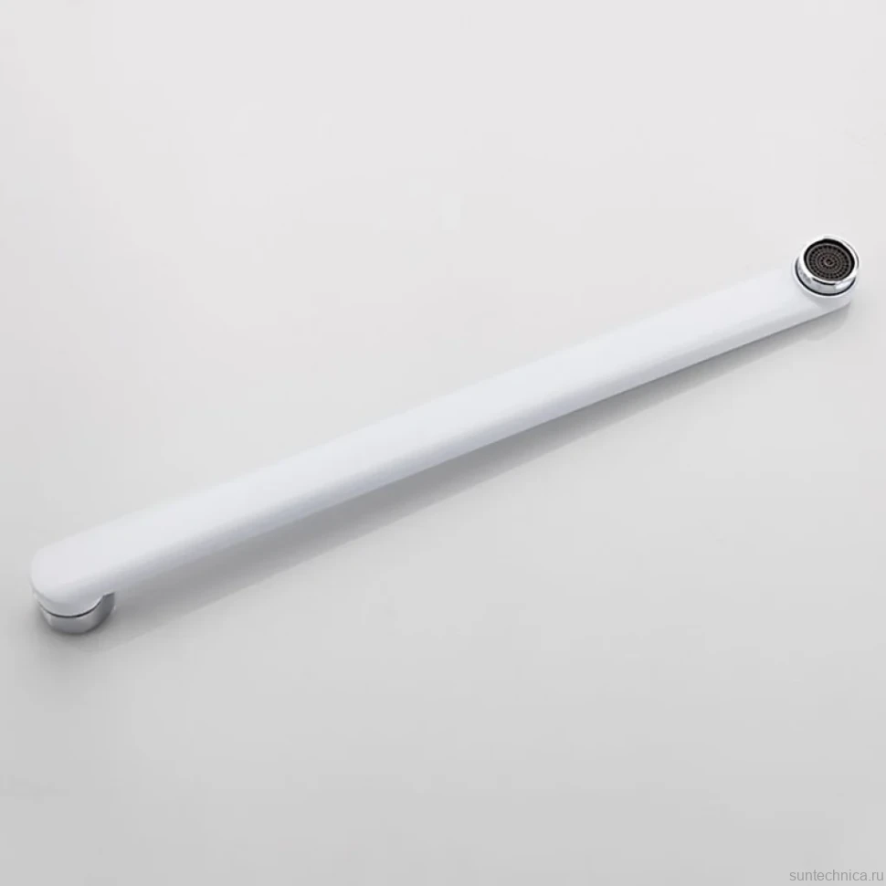 Смеситель с длинным изливом для ванны Frap H45 F2245 белый, хром