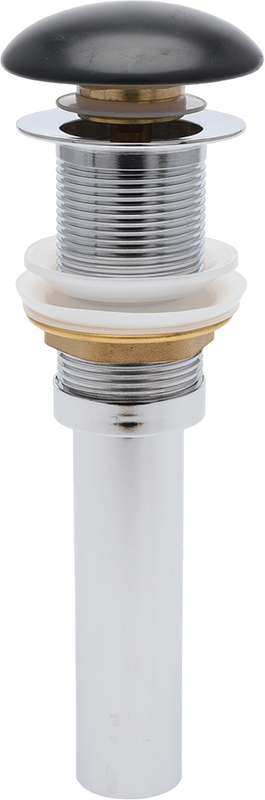 Донный клапан для раковины AQUAme AQM7002-0MB без перелива, матовый черный