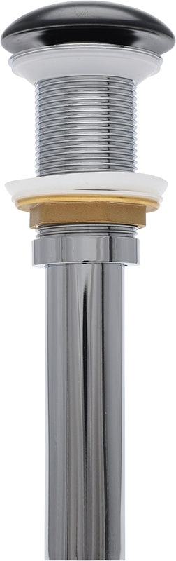 Донный клапан для раковины AQUAme AQM7002-0MB без перелива, матовый черный