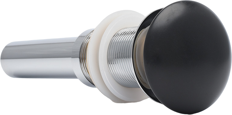 Донный клапан для раковины AQUAme AQM7002-0MB без перелива, матовый черный