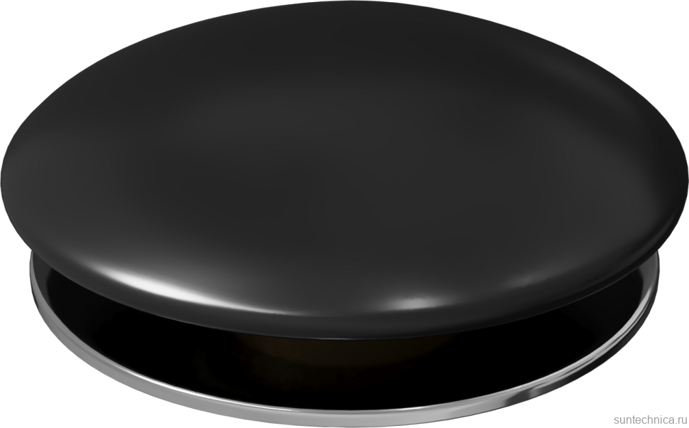 Донный клапан для раковины AQUAme AQM7002-0MB без перелива, матовый черный