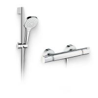 Душевой комплект Термостат Hansgrohe Ecostat Comfort 13116000 для душа + Гарнитур Croma Select E Vario 26582400