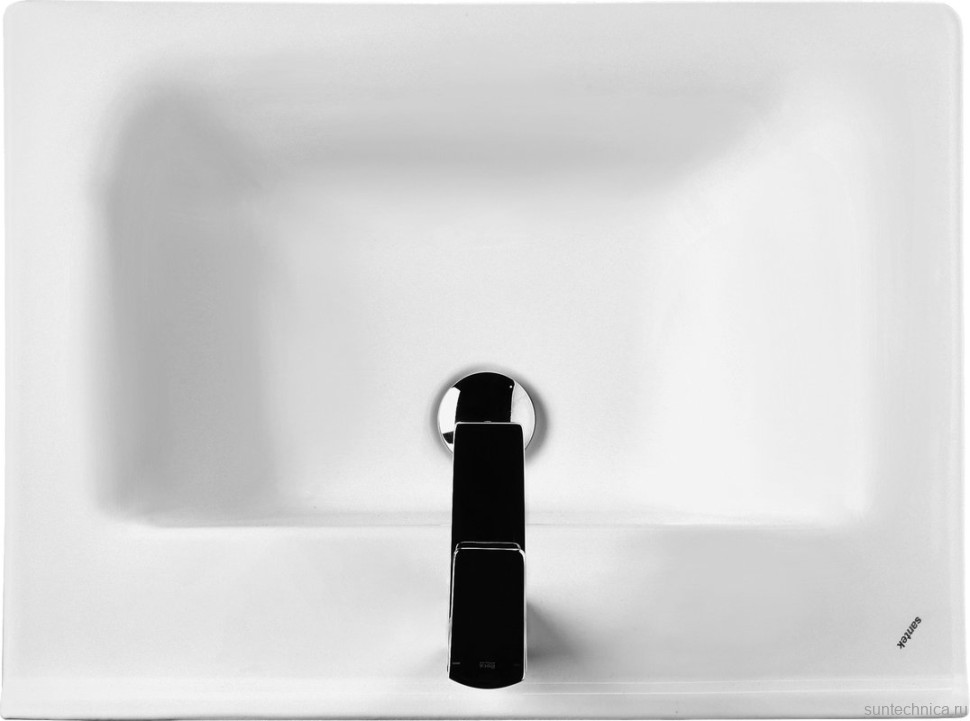 Тумба с раковиной AQUATON Хоуп 60 подвесная, 1 ящик, орех