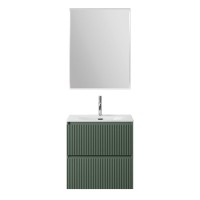 Мебель для ванной комнаты BelBagno Uno-mini 60 подвесная, 2 ящика, матовая еловая