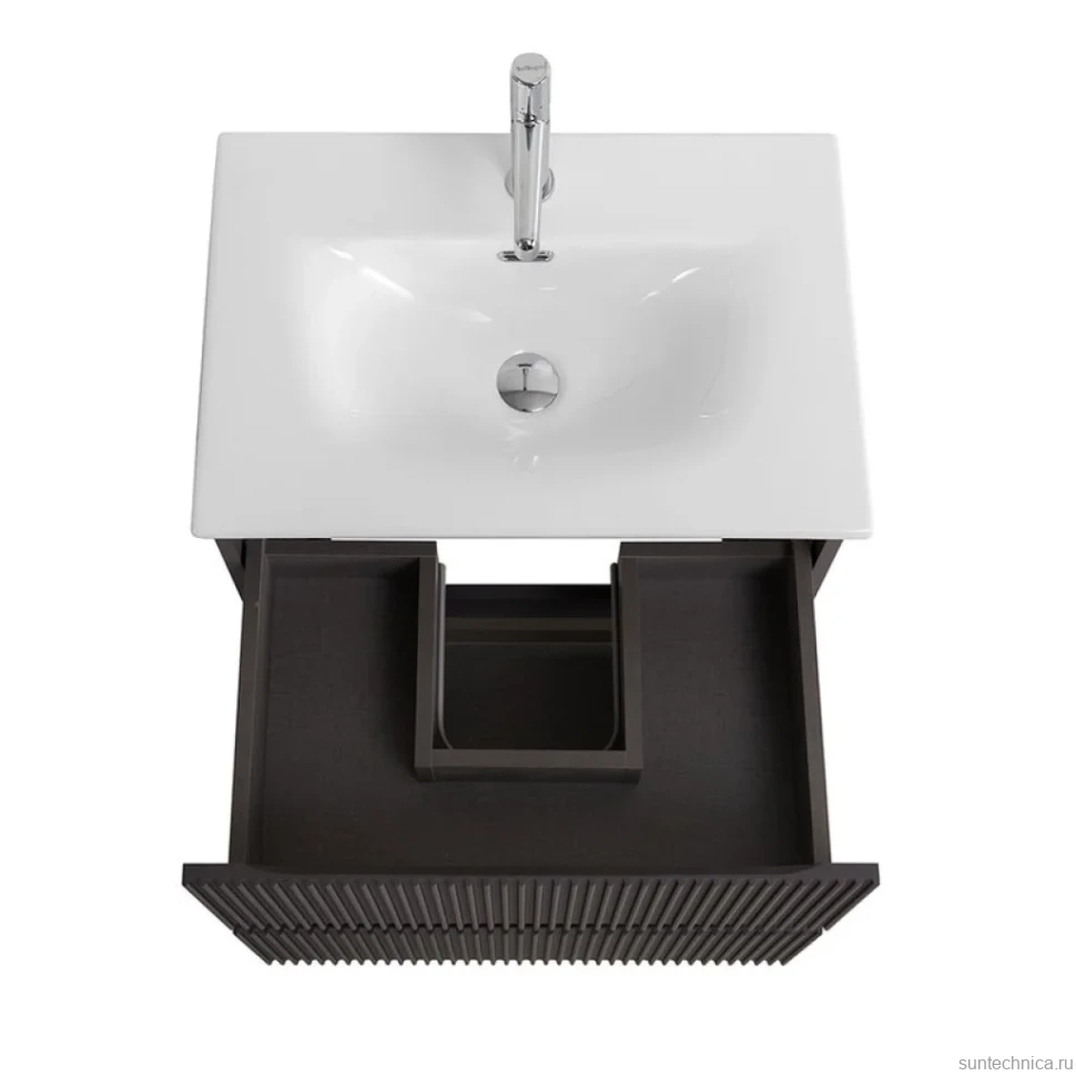Мебель для ванной комнаты BelBagno Uno-mini 60 подвесная, 2 ящика, матовая еловая