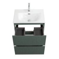 Мебель для ванной комнаты BelBagno Uno-mini 60 подвесная, 2 ящика, матовая еловая