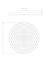 Верхний душ Haiba HB006 хром