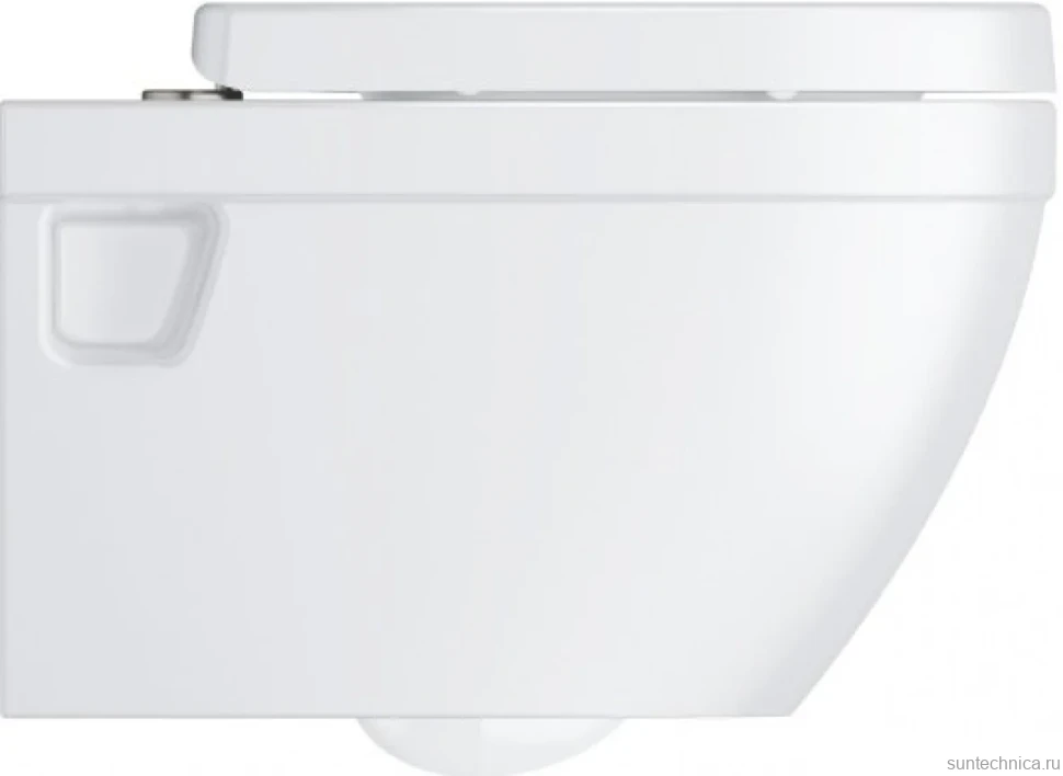 Комплект Унитаз подвесной Grohe Euro Ceramic 39703000 безободковый + Инсталляция VitrA V-Fix Core 732-5800-01PV + Кнопка Root Square 740-2395 никель