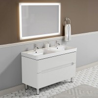 Тумба с раковиной Sanvit Форма 120 белая, напольная
