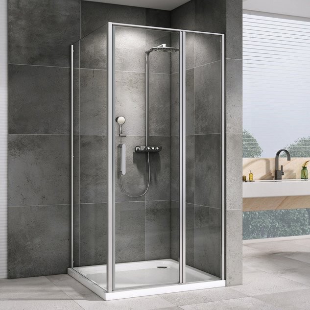 Душевой уголок Abber Sonnenstrand AG04130S-S70 70x130, профиль хром, стекло прозрачное