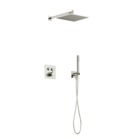 Душевой комплект с термостатом Sancos Linn, с внутренней частью, брашированный никель, PVD покрытие, SC9022BN