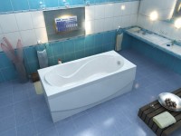 Акриловая ванна Bas Ямайка 180x80 см, пристенная, белая + ремкомплект Good Door