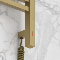 Полотенцесушитель электрический Сунержа Модус 3.1 32-5901-1040 110x45 см, подключение справа, золотой шелк, лесенка