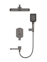 Душевой комплект Wonzon & Woghand Forza WW-939031-BGM С ВНУТРЕННЕЙ ЧАСТЬЮ, темный графит