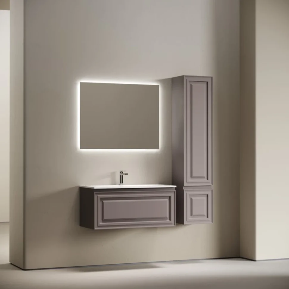 Тумба с раковиной Sancos Very 90 подвесная, doha soft, раковина СN7019