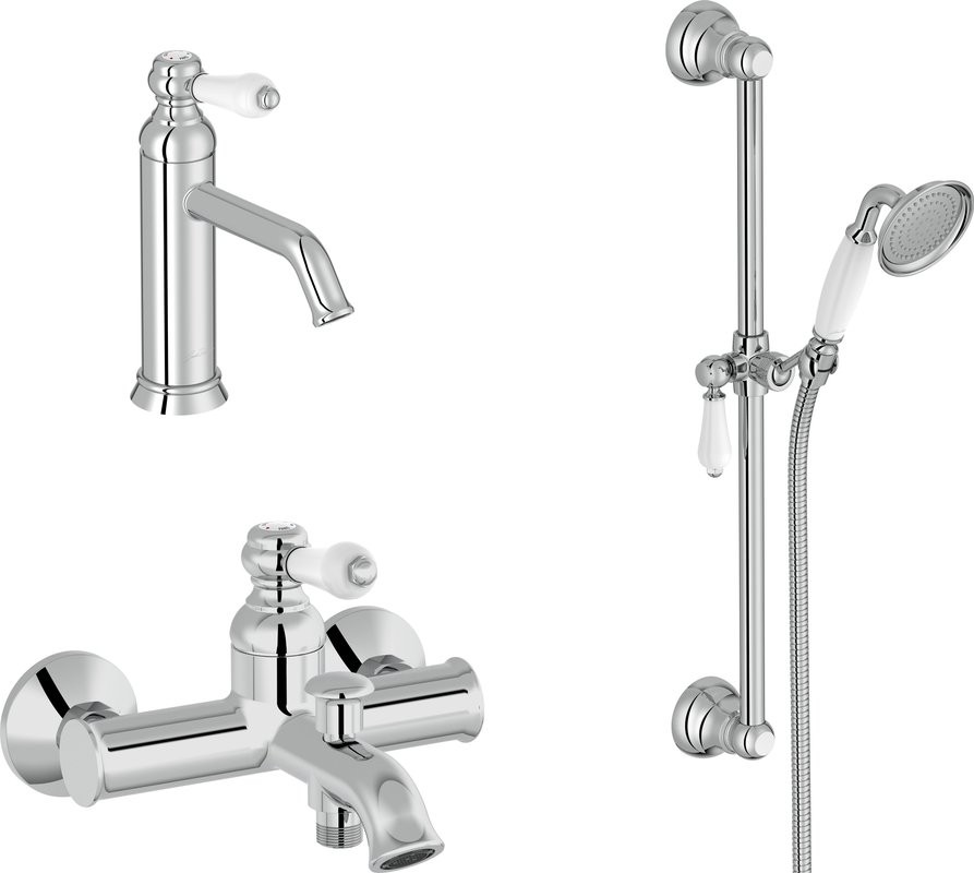 Комплект для ванной Jacob Delafon Louise E24360-CP + E24363-CP + E24364-CP