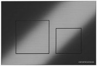 Кнопка смыва для унитаза Ceramicanova CN12-002GG пластик, цвет вороненая сталь Кнопка смыва для унитаза Ceramicanova CN12-002GG пластик, цвет вороненая сталь