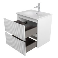 Мебель для ванной комнаты BelBagno Uno 70 подвесная, 2 ящика, bianco opaco