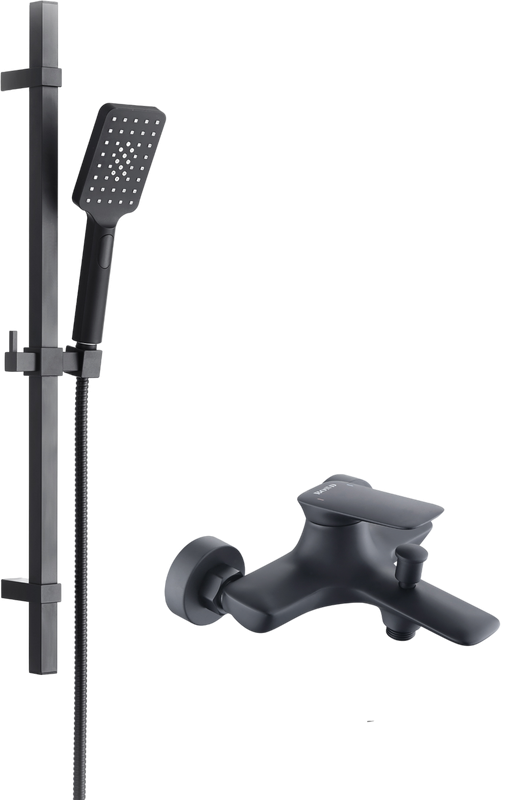 Душевой комплект BOND Cube B03-5288 черный матовый