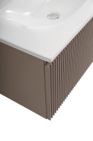 Тумба с раковиной BelBagno Uno 80 подвесная, 1 ящик, матовая бежевая