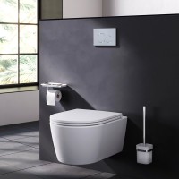 Кнопка смыва для унитаза AM.PM Pro L I049051 пластик, цвет глянцевый хром