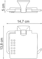 Держатель туалетной бумаги Wasserkraft Wern K-2525