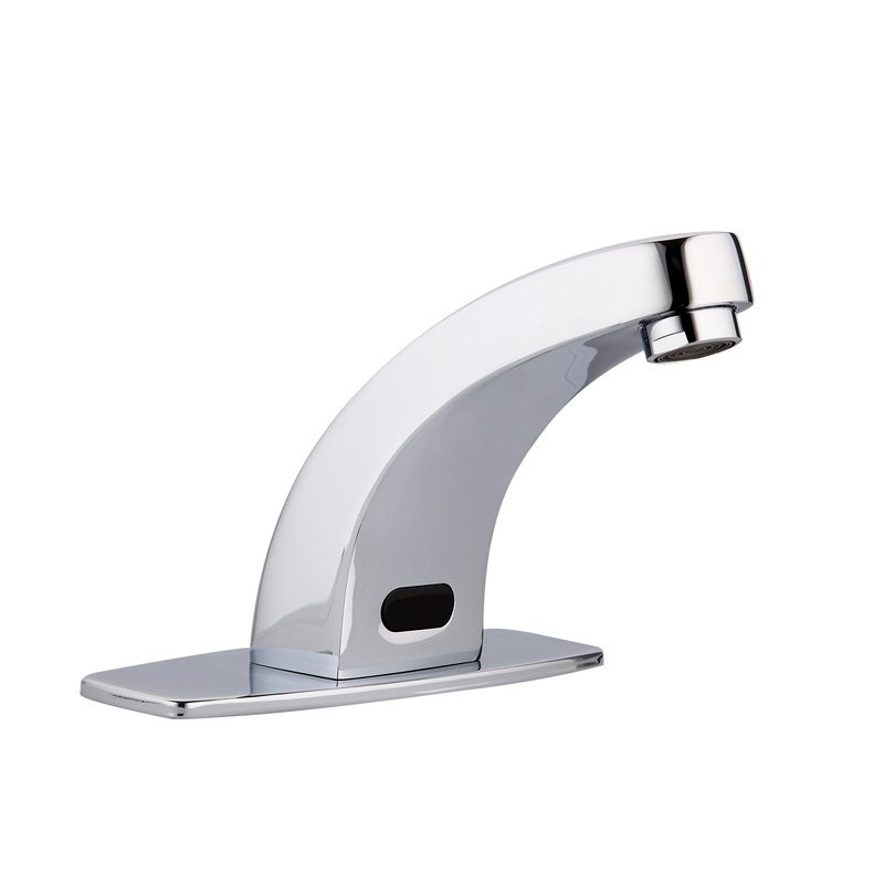 Смеситель для раковины F512-1 FRAP СЕНСОРНЫЙ (литой, п/шпильку, хром, латунь)