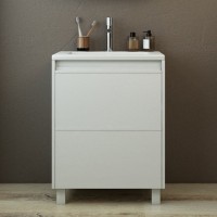 Тумба с раковиной Emmy Вега 50 напольная, белая