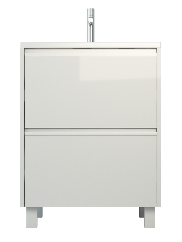 Тумба с раковиной Emmy Вега 50 напольная, белая